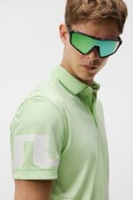 Heath Polo Patina Green Men J.Lindeberg Clothing 66XF293 - Image 2