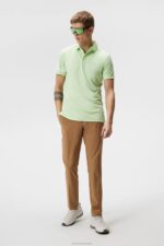 Heath Polo Patina Green Men J.Lindeberg Clothing 66XF293