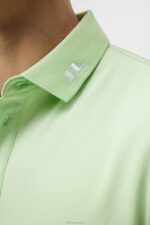Heath Polo Patina Green Men J.Lindeberg Clothing 66XF293 - Image 3