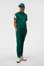 Heath Polo Rain Forest Men J.Lindeberg Clothing 66XF131 - Image 3