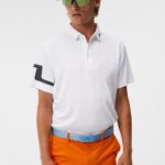 Heath Polo White Men J.Lindeberg Clothing 66XF129