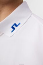 Heath Polo White Men J.Lindeberg Clothing 66XF146 - Image 4