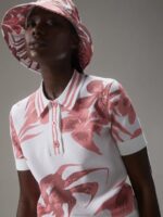 Hedda Knitted Polo Hibiscus Pink Women J.Lindeberg Clothing 66XF1902 - Image 4