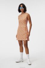 Helena Print Dress Exuberance Diamond Women J.Lindeberg Clothing 66XF1564 - Image 3