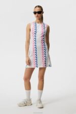 Helena Print Dress Pink Painted Bridge Women J.Lindeberg Clothing 66XF1596 - Image 2