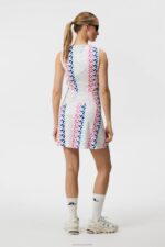 Helena Print Dress Pink Painted Bridge Women J.Lindeberg Clothing 66XF1596