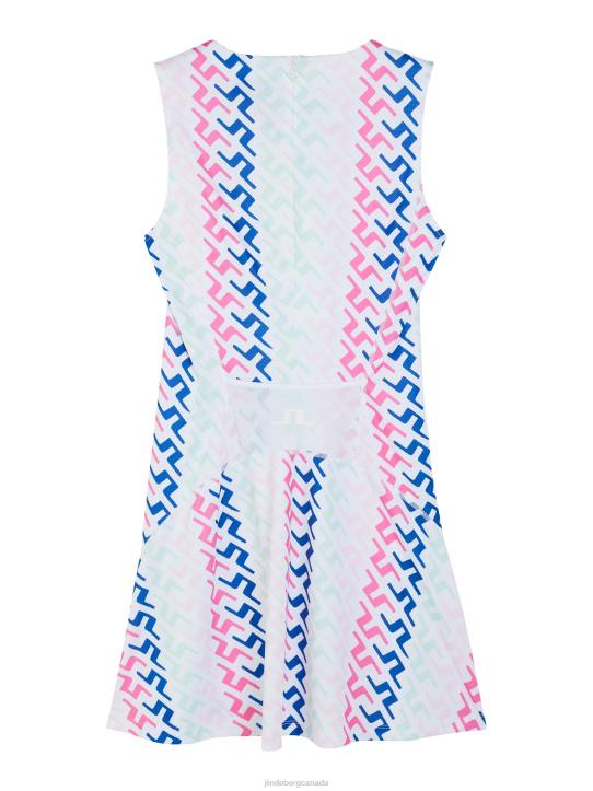 Helena Print Dress Pink Painted Bridge Women J.Lindeberg Clothing 66XF1596 - Image 6