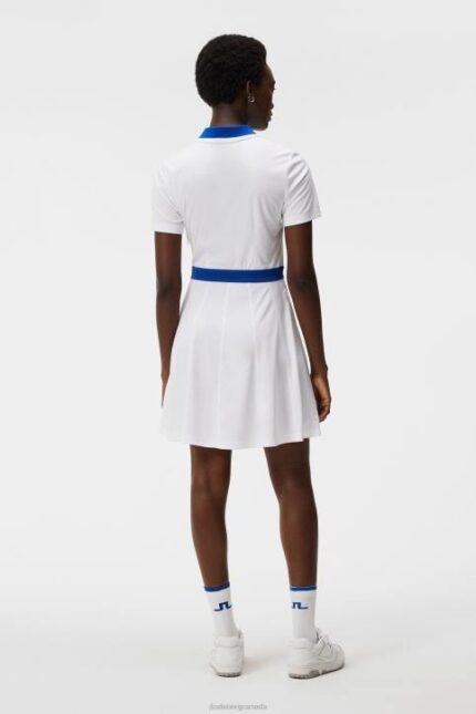 Helga Dress White Women J.Lindeberg Clothing 66XF1600