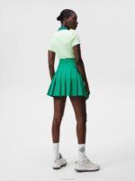 Henrietta Debossed Polo Patina Green Women J.Lindeberg Clothing 66XF1424 - Image 2