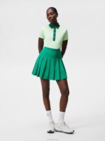 Henrietta Debossed Polo Patina Green Women J.Lindeberg Clothing 66XF1424 - Image 3
