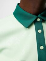 Henrietta Debossed Polo Patina Green Women J.Lindeberg Clothing 66XF1424 - Image 5