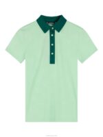 Henrietta Debossed Polo Patina Green Women J.Lindeberg Clothing 66XF1424 - Image 6