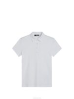 Henrietta Debossed Polo White Women J.Lindeberg Clothing 66XF1425 - Image 6