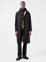 Herbert Reversible Mac Coat Batique Khaki Men J.Lindeberg Clothing 66XF2464 - Image 2