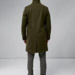 Holger 2.0 Melton Coat Forest Green Men J.Lindeberg Clothing 66XF2417