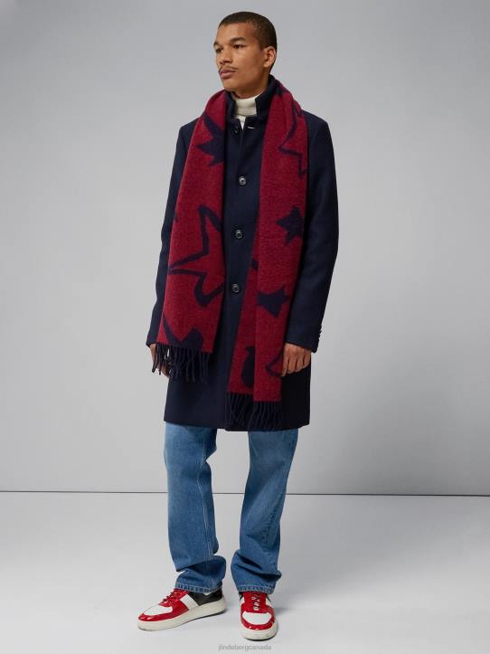 Holger 2.0 Melton Coat Navy Men J.Lindeberg Clothing 66XF2415 - Image 2