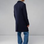 Holger 2.0 Melton Coat Navy Men J.Lindeberg Clothing 66XF2415