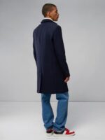 Holger 2.0 Melton Coat Navy Men J.Lindeberg Clothing 66XF2415