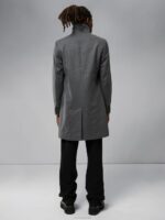 Holger 2.0 Melton Coat Volcanic Ash Men J.Lindeberg Clothing 66XF2416