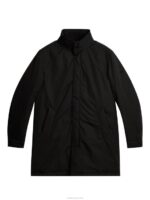 Hollis Padded Coat Black Men J.Lindeberg Clothing 66XF916 - Image 6