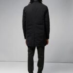 Hollis Tech Padded Coat Black Men J.Lindeberg Clothing 66XF2408
