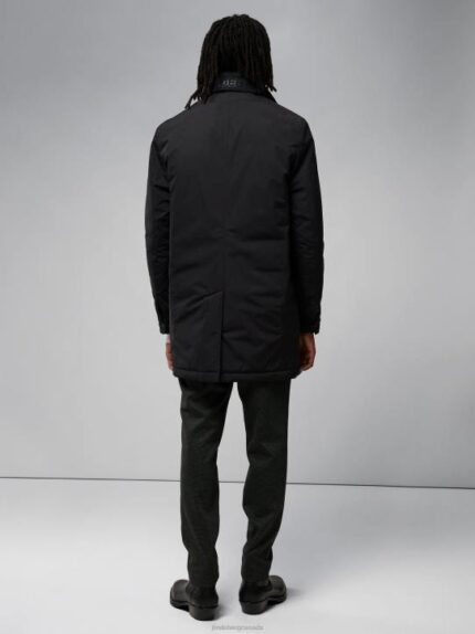 Hollis Tech Padded Coat Black Men J.Lindeberg Clothing 66XF2408