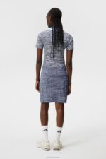 Holly Knitted Dress Estate Blue Women J.Lindeberg Clothing 66XF1555 - Image 2