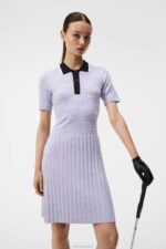 Holly Knitted Dress Sweet Lavender Women J.Lindeberg Clothing 66XF1556