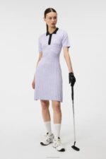 Holly Knitted Dress Sweet Lavender Women J.Lindeberg Clothing 66XF1556 - Image 3