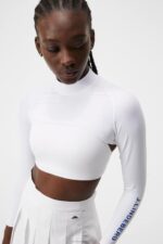 Holly Top White Women J.Lindeberg Clothing 66XF1390 - Image 3