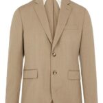 Hopper 3D Twill Blazer Tiger Brown Men J.Lindeberg Clothing 66XF2568
