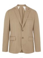 Hopper 3D Twill Blazer Tiger Brown Men J.Lindeberg Clothing 66XF2568