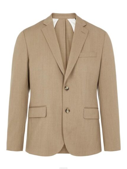 Hopper 3D Twill Blazer Tiger Brown Men J.Lindeberg Clothing 66XF2568
