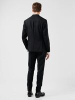 Hopper Active Hopsack Blazer Black Men J.Lindeberg Clothing 66XF1233 - Image 2