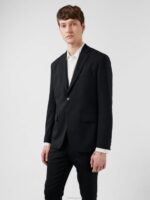 Hopper Active Hopsack Blazer Black Men J.Lindeberg Clothing 66XF1233