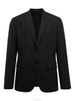 Hopper Active Hopsack Blazer Black Men J.Lindeberg Clothing 66XF1233 - Image 5