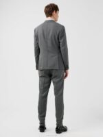 Hopper Active Hopsack Blazer Grey Melange Men J.Lindeberg Clothing 66XF1231 - Image 2