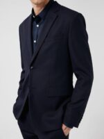 Hopper Active Hopsack Blazer Navy Men J.Lindeberg Clothing 66XF1232 - Image 4