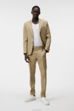 Hopper Super Linen Blazer Aloe Men J.Lindeberg Clothing 66XF1208 - Image 2
