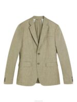 Hopper Super Linen Blazer Aloe Men J.Lindeberg Clothing 66XF1208 - Image 5
