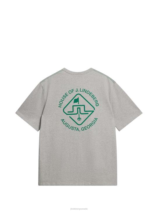 House Of Collin T-shirt Light Grey Melange Men J.Lindeberg Clothing 66XF2131 - Image 2