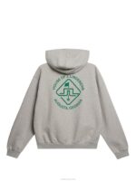 House Of Karson Hoodie Light Grey Melange Men J.Lindeberg Clothing 66XF2268 - Image 5
