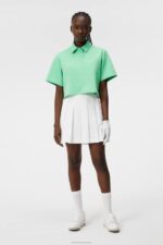Iris Cropped Top Jade Cream Women J.Lindeberg Clothing 66XF1341 - Image 2