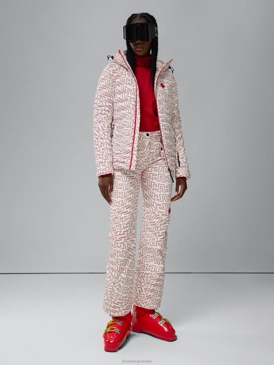 Isella Print Pant Bridge Swirl White Women J.Lindeberg Clothing 66XF2054 - Image 2