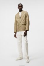 Jack Light Cotton Blazer Aloe Men J.Lindeberg Clothing 66XF1210 - Image 2
