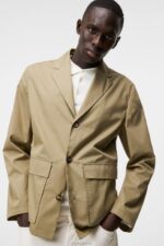 Jack Light Cotton Blazer Aloe Men J.Lindeberg Clothing 66XF1210 - Image 3