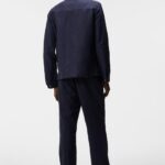 Jackson Tencel Linen Jacket Navy Men J.Lindeberg Clothing 66XF1209