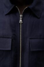 Jackson Tencel Linen Jacket Navy Men J.Lindeberg Clothing 66XF1209 - Image 4