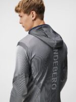 Jacquard Hood Navy Men J.Lindeberg Clothing 66XF634 - Image 3