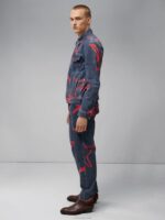 Jad Printed Stars Jacket Navy Men J.Lindeberg Clothing 66XF2402 - Image 2